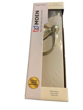 New Moen Preston Series Toilet Paper Holder Polished Brass  DN8408PB